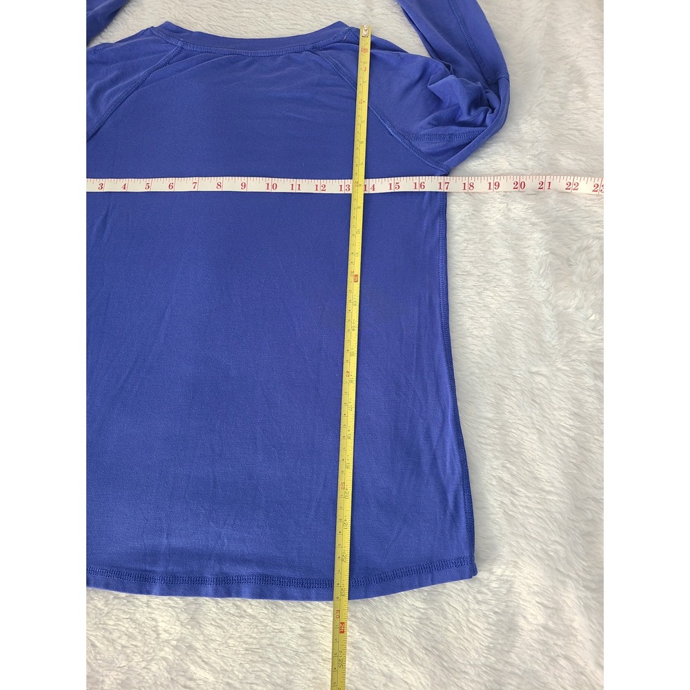 Free Fly Fayettechill Bamboo Long Sleeve Sun Shirt Blue Thumbholes Womens Small - Picture 2 of 7
